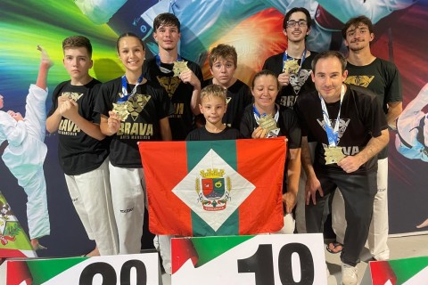 Taekwondo de Concórdia conquista oito medalhas no Catarinense em São Bento do Sul