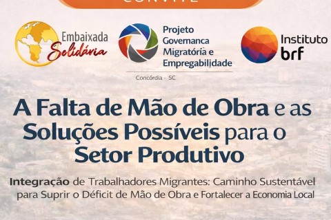 Embaixada Solidária e Instituto MBRF lançam projeto de governança para acolhimento e integração de migrantes em Concórdia (SC)