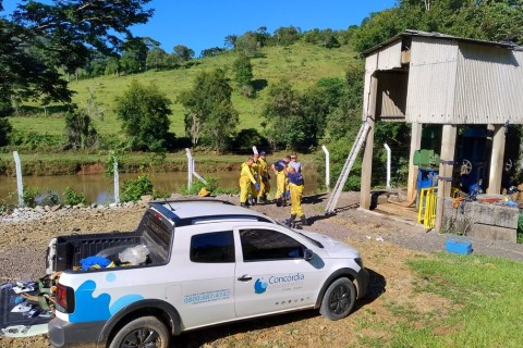 Obras na rede de energia paralisarão abastecimento de água na terça-feira em Concórdia