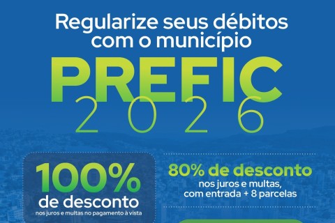 PREFIC 2026: Prefeitura de Concórdia oferece facilidades para regularização de tributos