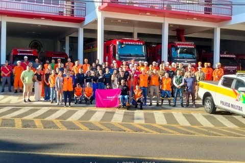Concórdia participa de simulado geral de desastres promovido pela Defesa Civil estadual