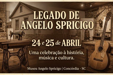 Concórdia celebra 111 anos de Angelo Spricigo com programação especial no MAS