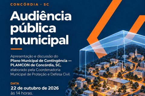 Defesa Civil de Concórdia realiza audiência pública para apresentar o Plano Municipal de Contingência