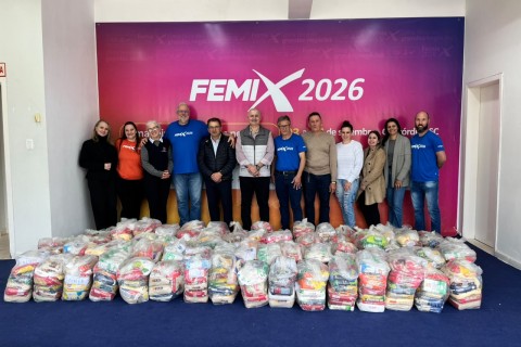 Solidariedade que fica: Femix 2026 destina 1,6 tonelada de alimentos a entidades de Concórdia